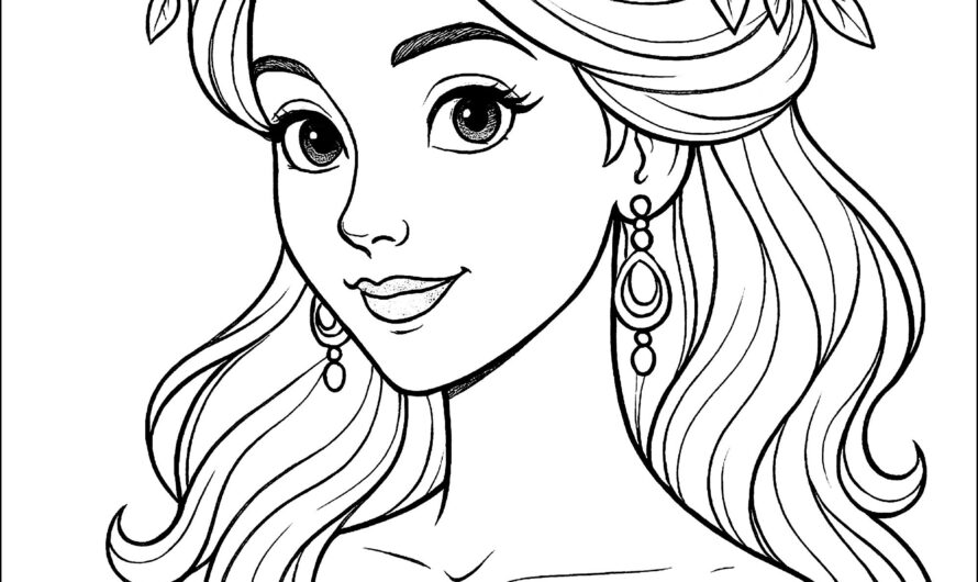 Princess Color Pages Printable