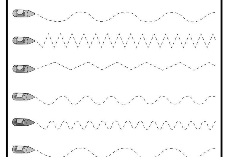 Pre Writing Practice Worksheets