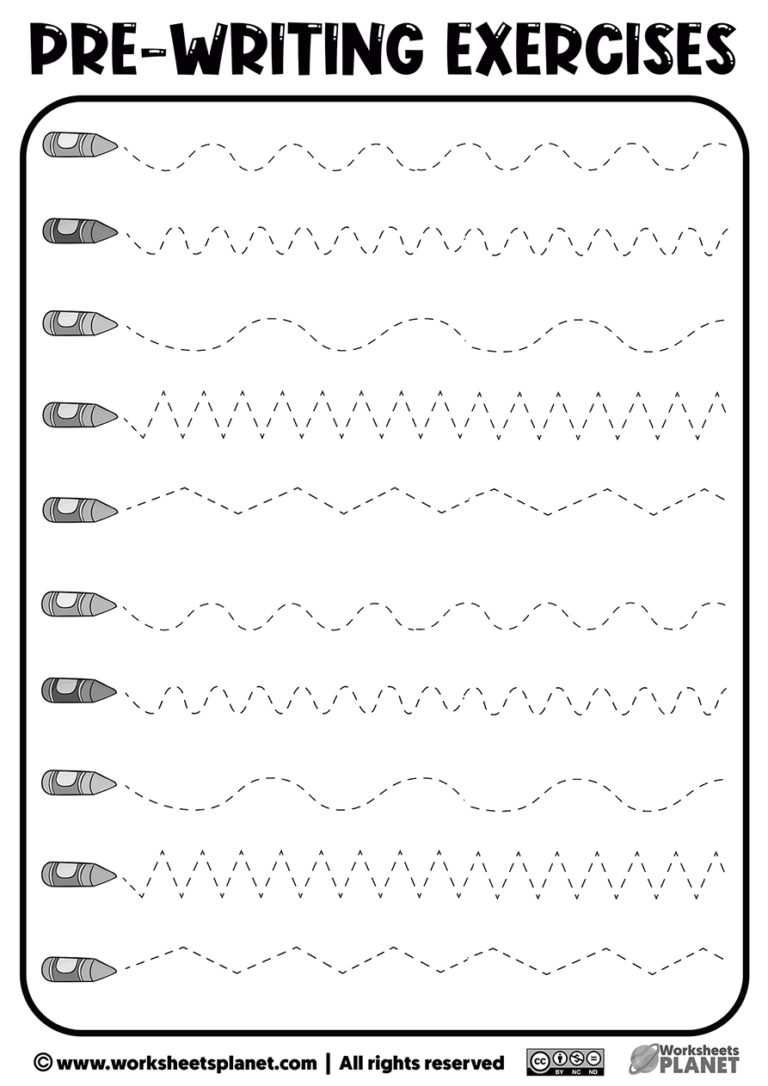 Prewriting Practice Printables Printable Party Favors