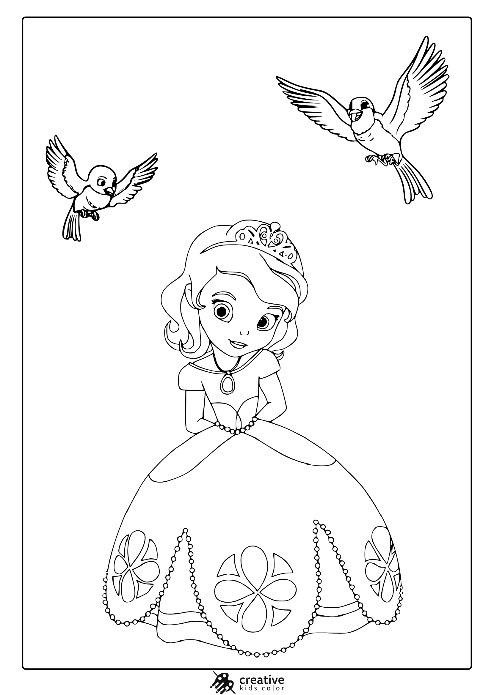 Princess Coloring Pages 25 Free Printable PDF Princess Coloring Pages 25 Free Printable PDF