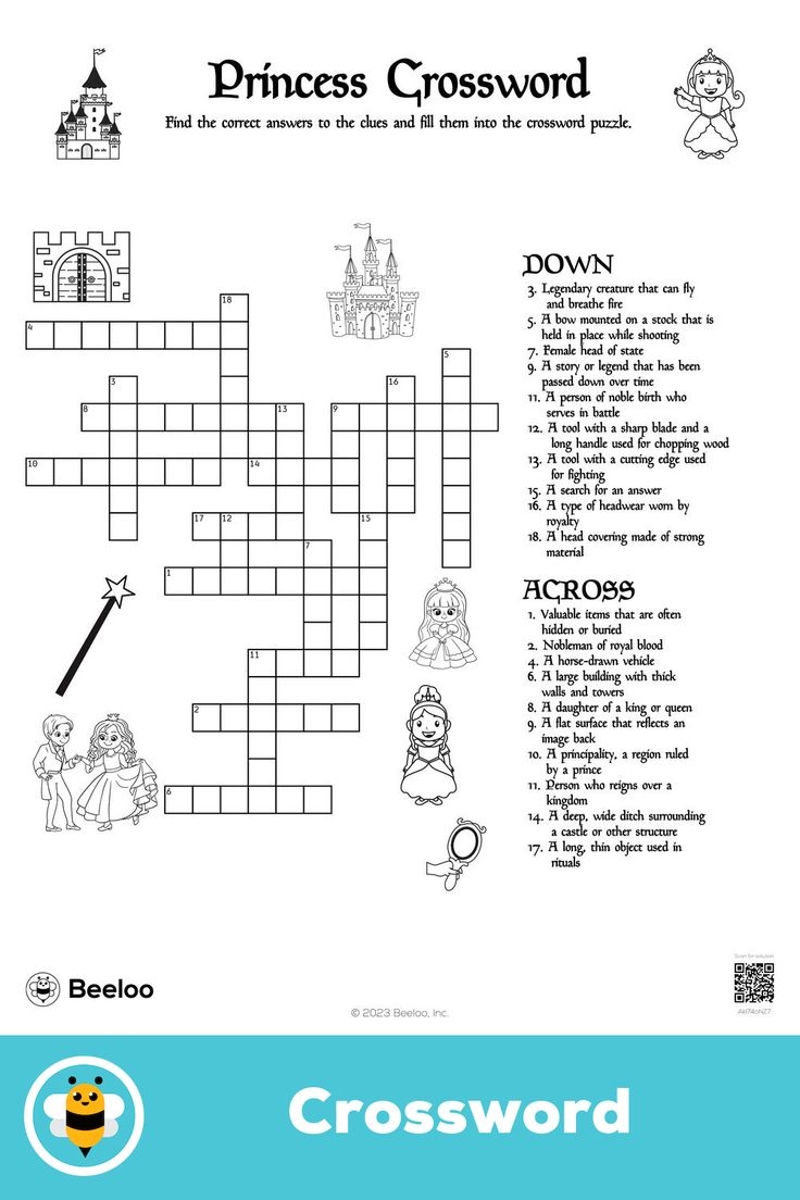 Princess Crossword Princess Crossword