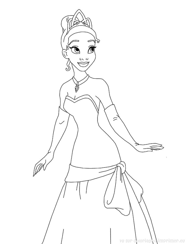 Princess Tiana The Princess And The Frog Coloring Pages Princess Tiana The Princess And The Frog Coloring Pages