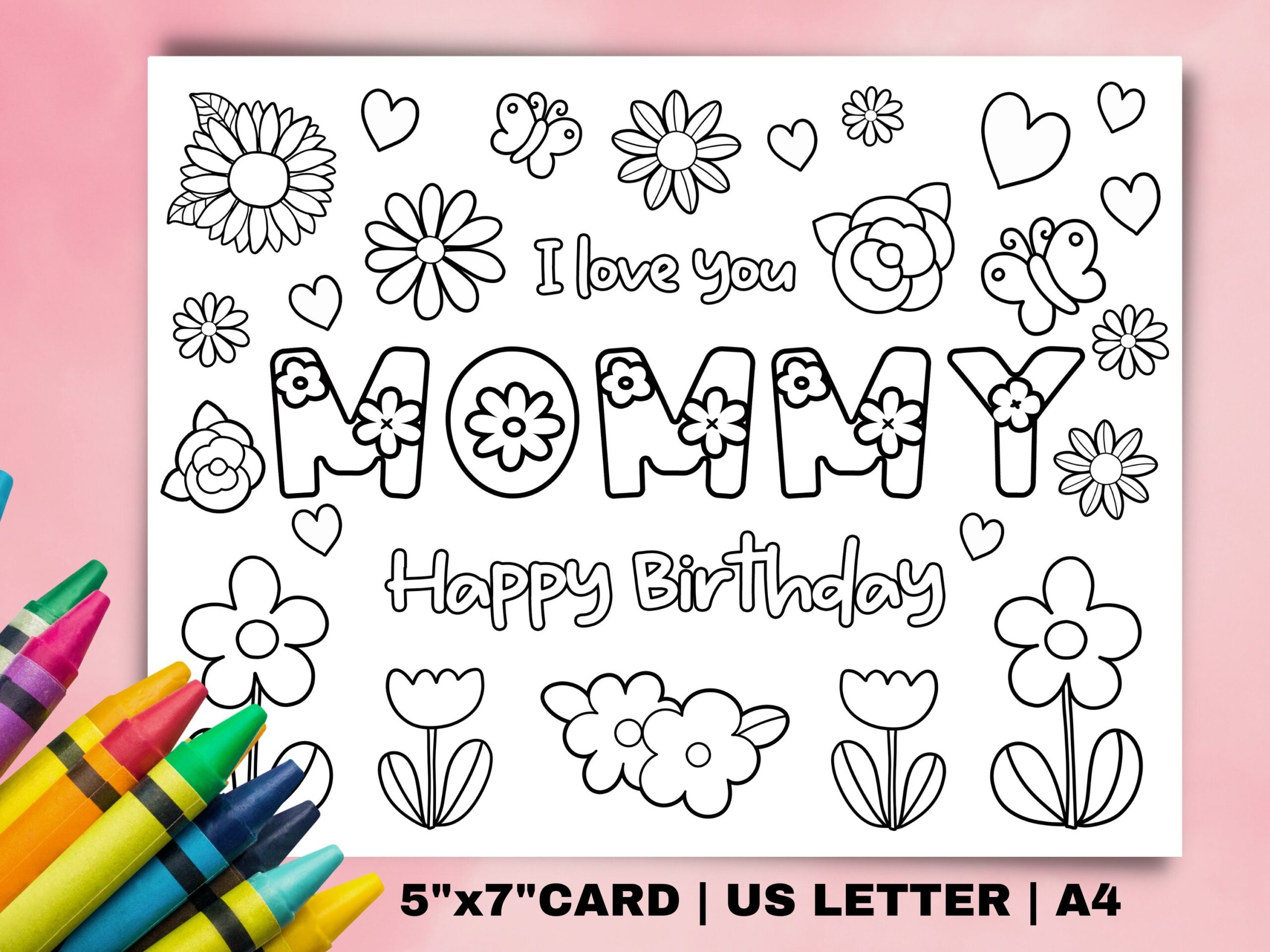 Printable Birthday Coloring Card For Mom Happy Birthday Mommy Printable Card Kids Craft For Mom Mom Gift From Kids Digital Download Etsy Printable Birthday Coloring Card For Mom Happy Birthday Mommy Printable Card Kids Craft For Mom Mom Gift From Kids Digital Download Etsy
