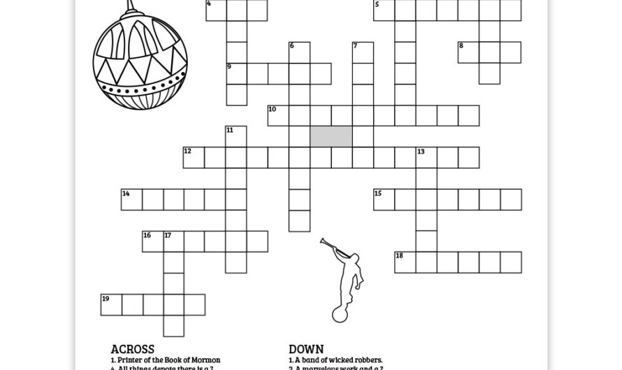 Crossword Puzzle Book Pages