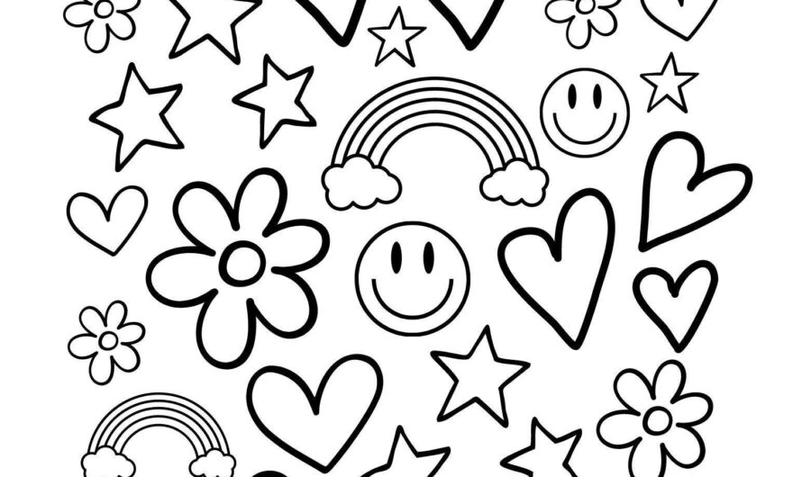 Happy Face Coloring Page