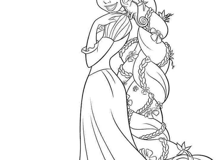 Disney Rapunzel Colouring Pages