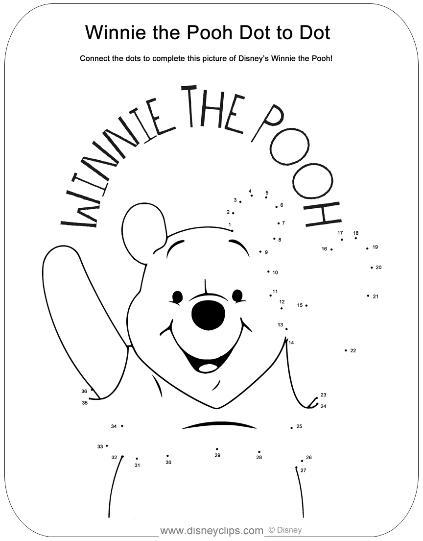 Printable Disney Dot to Dot Coloring Pages Disneyclips Printable Disney Dot to Dot Coloring Pages Disneyclips