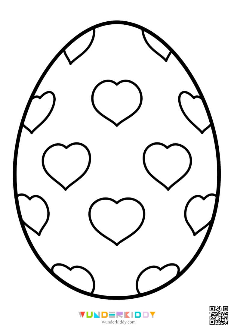 Printable Easter Egg Template And Colouring Page PDF Printable Easter Egg Template And Colouring Page PDF