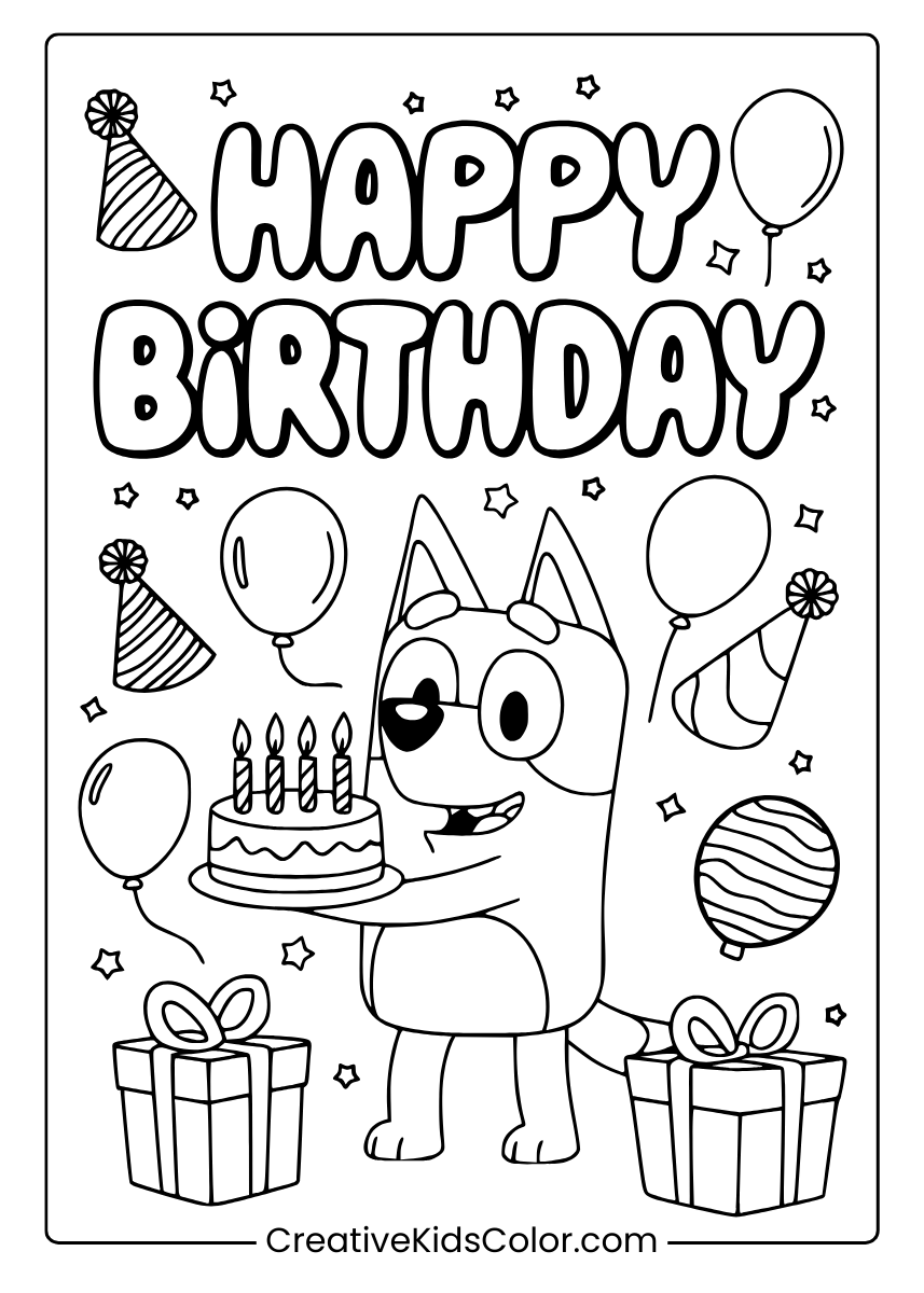 Printable Free PDF Happy Birthday Coloring Pages For Dad CJ M Happy Birthday Dad Coloring Page All About Dad Free Printable