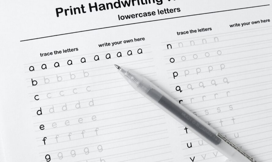 Handwriting Worksheets For Adults