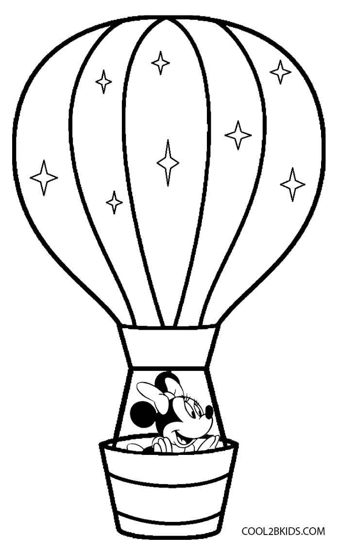 Printable Hot Air Balloon Coloring Pages For Kids Printable Hot Air Balloon Coloring Pages For Kids