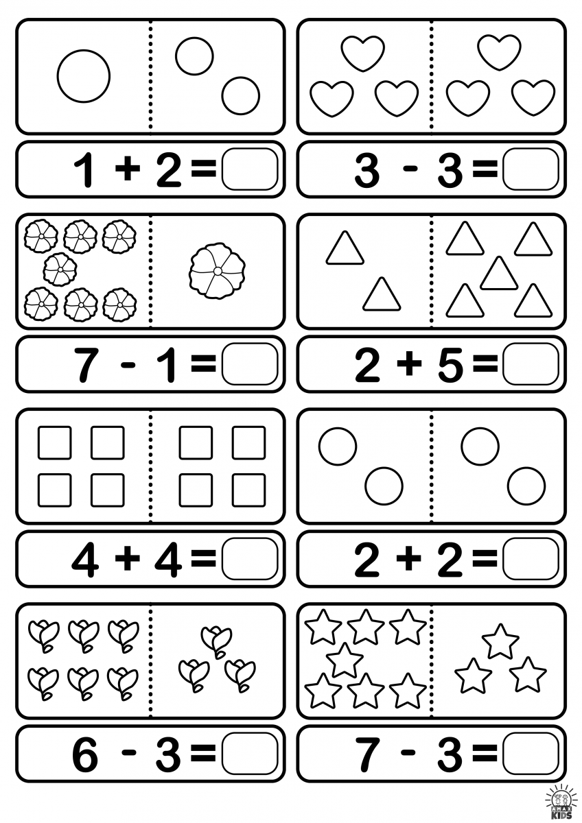 Printable Math Worksheets For Kids Amax Kids Printable Math Worksheets For Kids Amax Kids