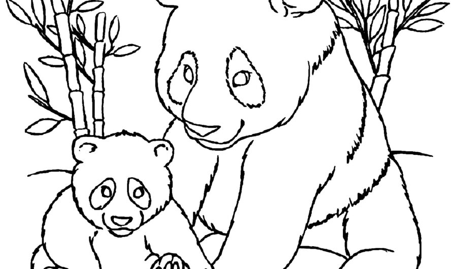 Coloring Page Of A Panda Bear