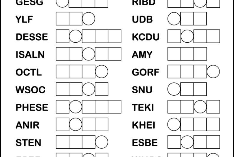 Word Scramble Word Scramble