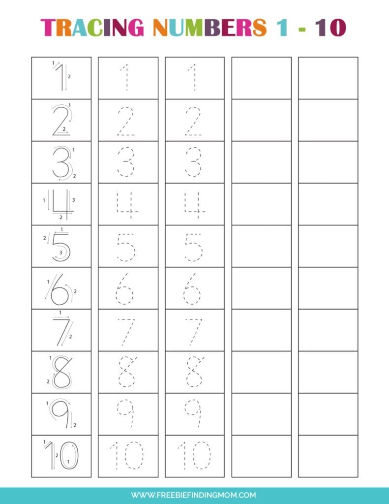 Printable Tracing Numbers Worksheets For Kindergarten Printable Tracing Numbers Worksheets For Kindergarten