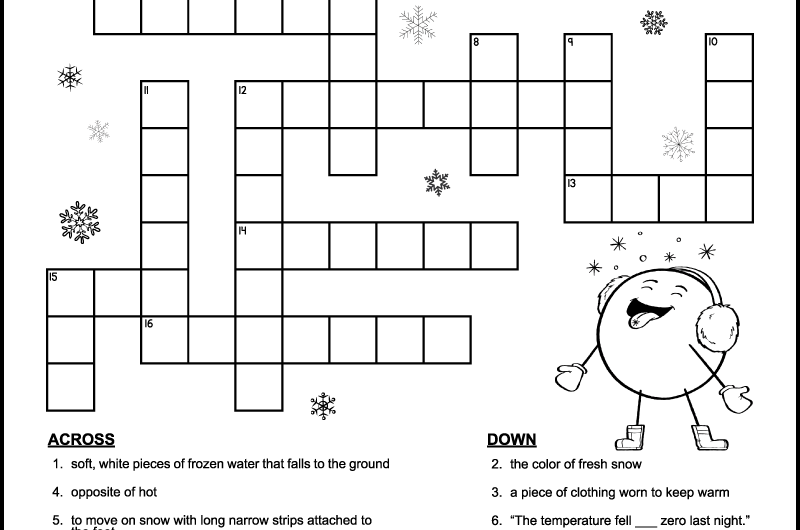 Easy Crossword Puzzles Printable