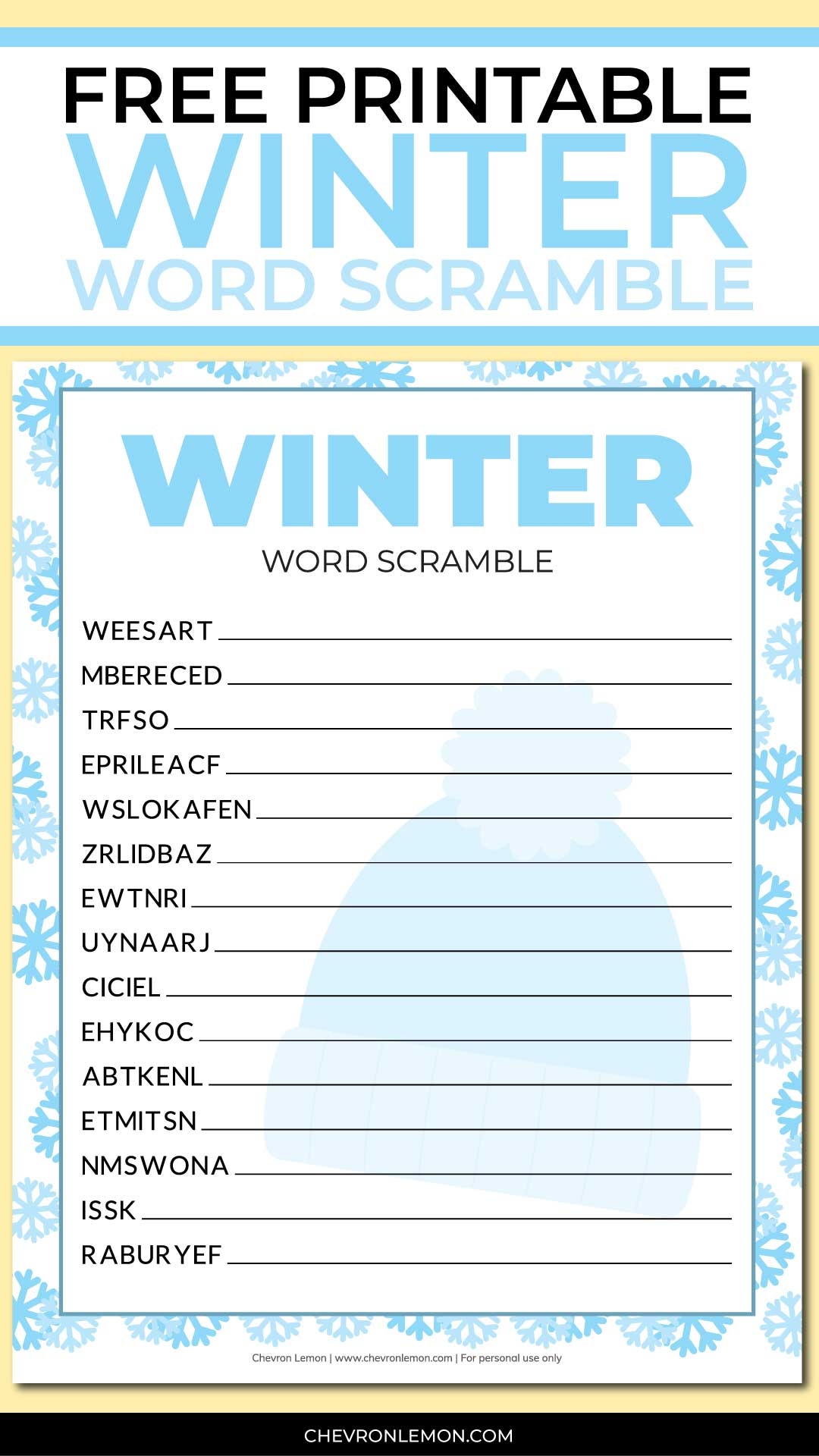 word scramble free printable word scramble free printable