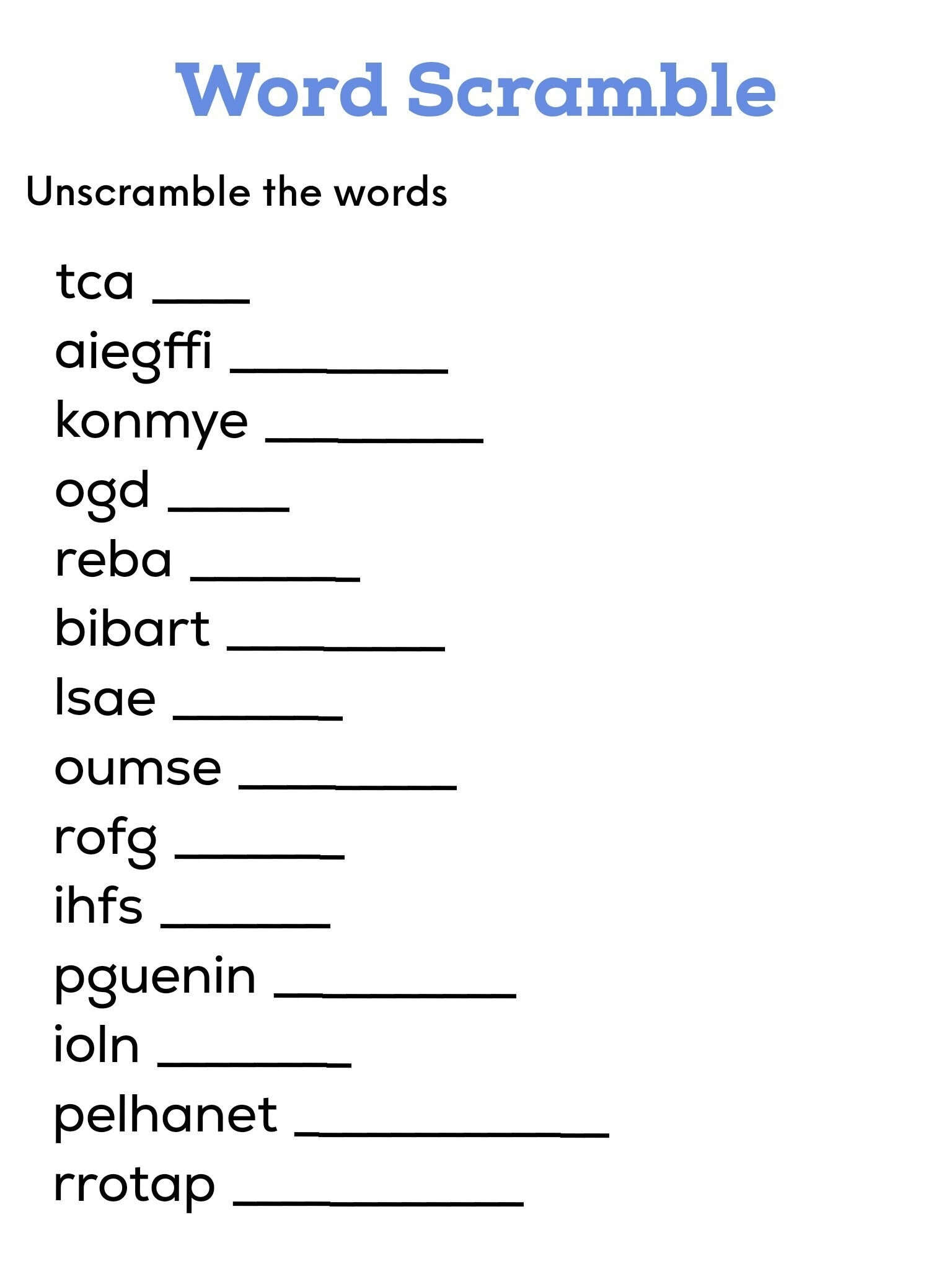 make your own word scramble make your own word scramble