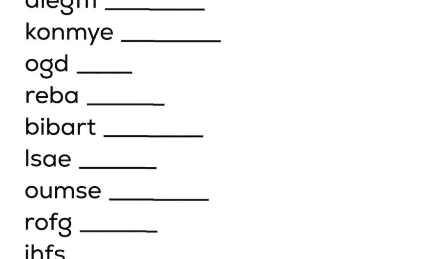 Unscramble And Scramble Words