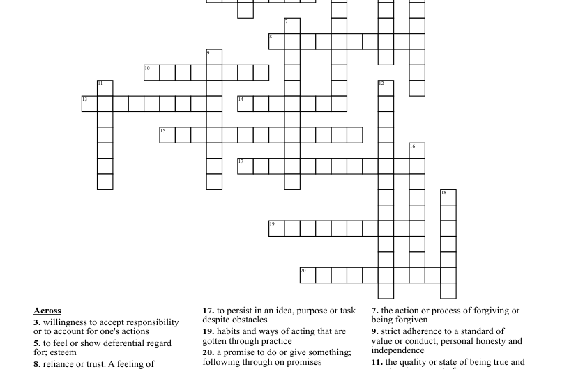 Words To Live By Crossword Clue