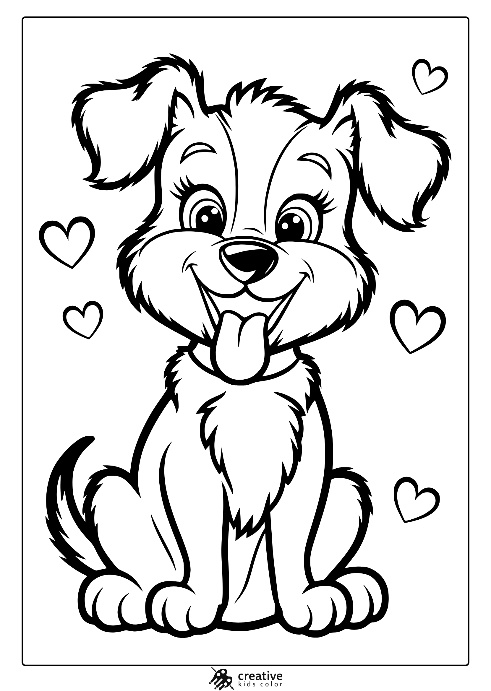 Puppy Coloring Pages 25 Free Printable PDF Puppy Coloring Pages 25 Free Printable PDF