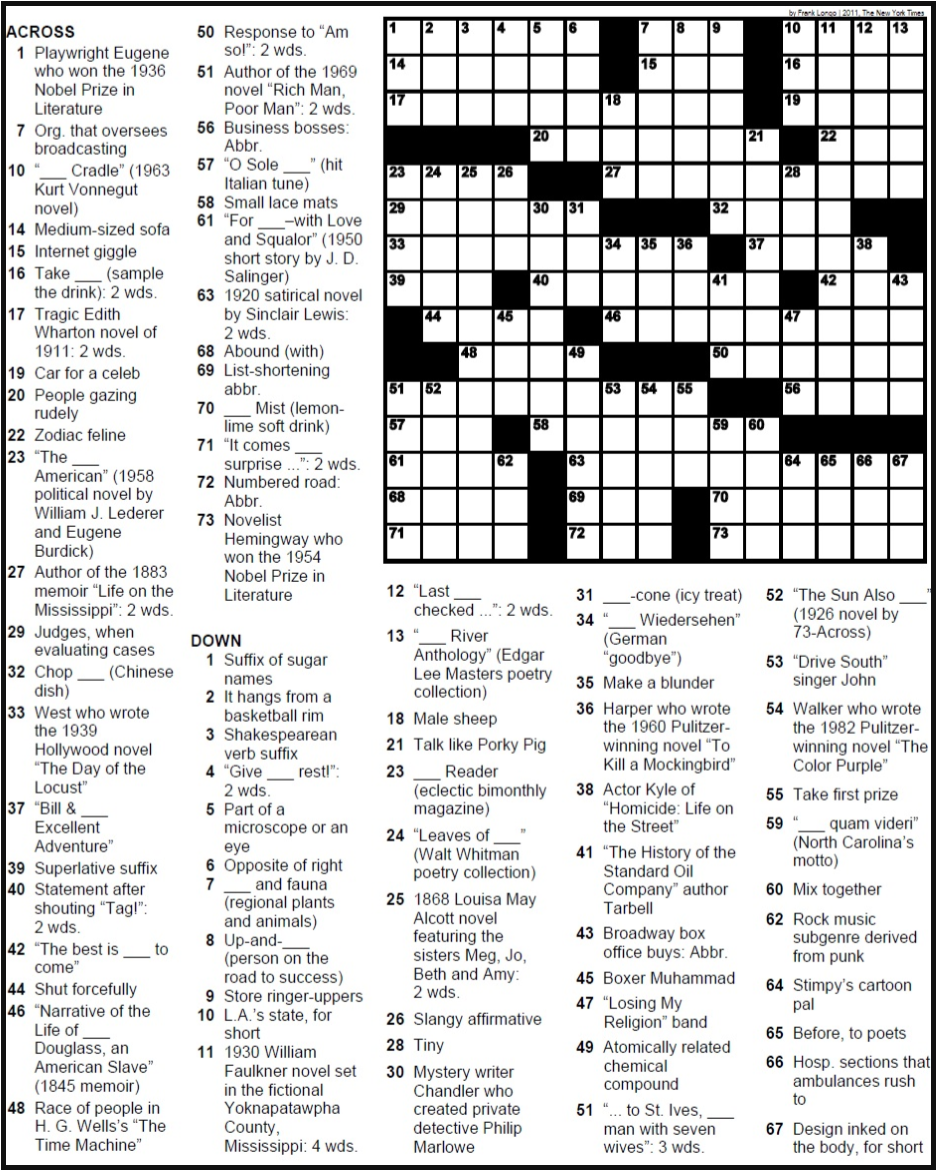 Puzzle Crossword The Exponent Puzzle Crossword The Exponent