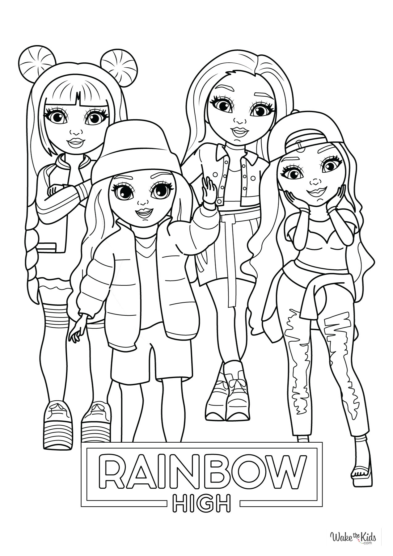 Rainbow High Coloring Pages Free Printable PDFs WakeTheKids Rainbow High Coloring Pages Free Printable PDFs WakeTheKids
