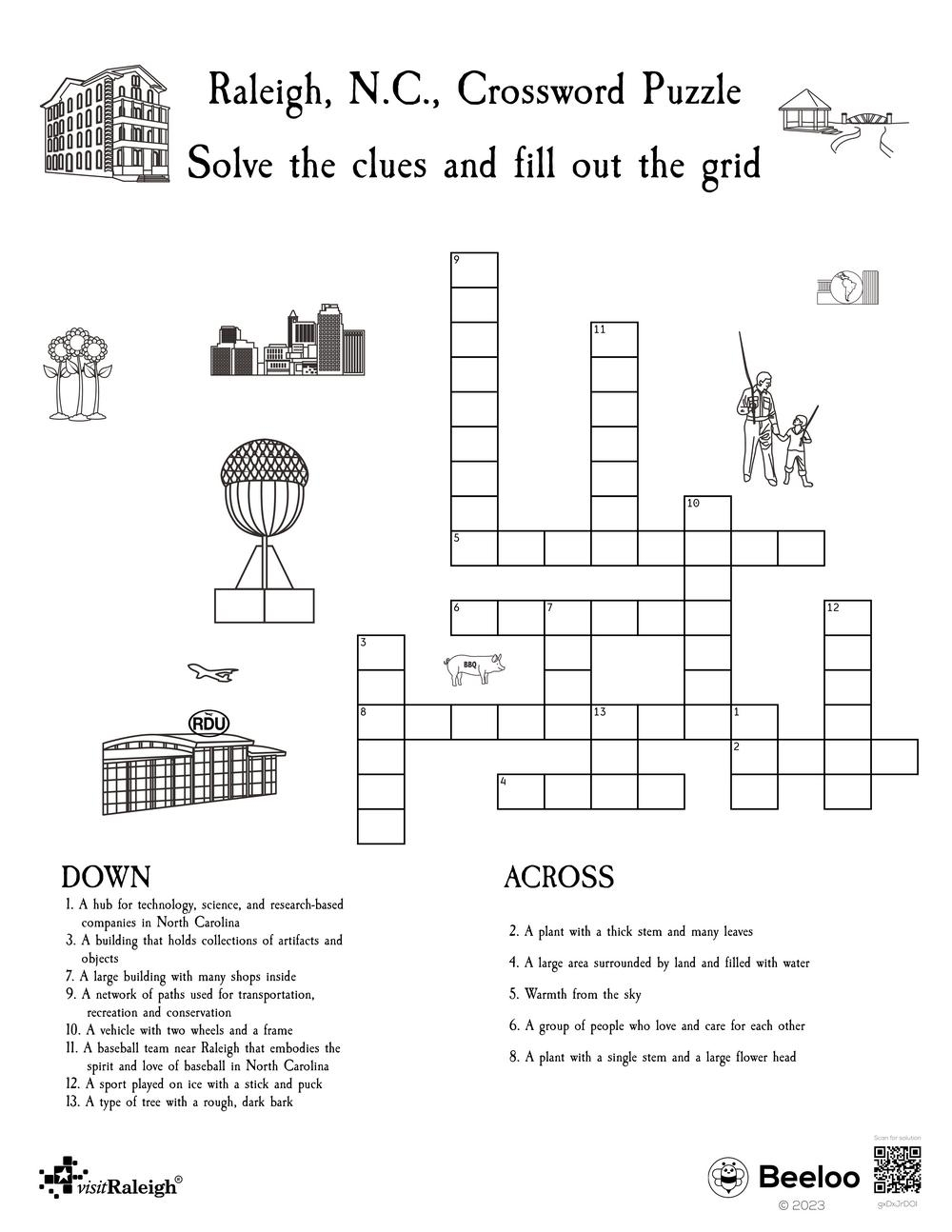 Raleigh N C Crossword Puzzle Beeloo Printable Crafts And Activities For Kids Raleigh N C Crossword Puzzle Beeloo Printable Crafts And Activities For Kids