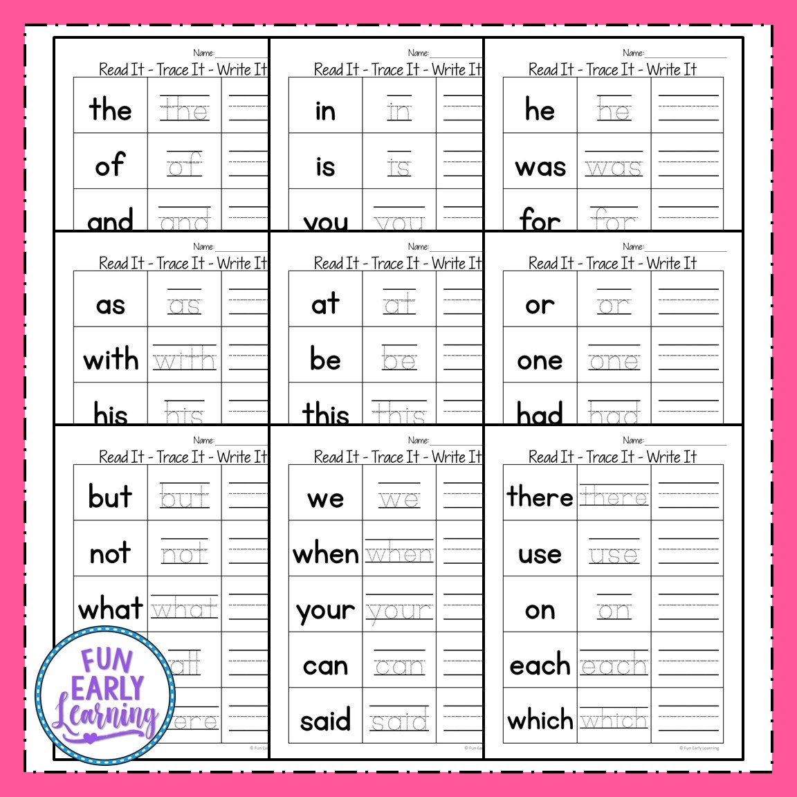 sight words kindergarten worksheet sight words kindergarten worksheet