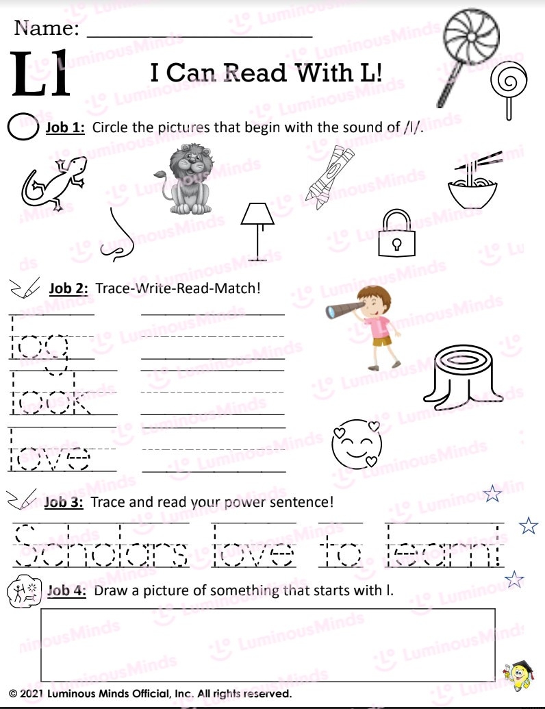 Reading Comprehension Worksheets I Can Read With L Reading Comprehension Worksheets I Can Read With L