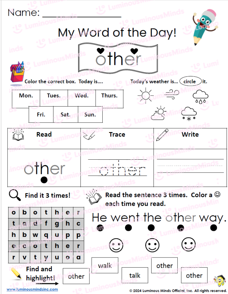 sight word for worksheet sight word for worksheet