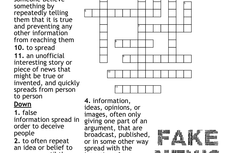 Fake Crossword Clue
