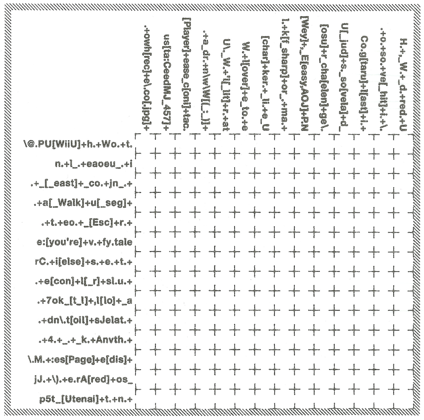 Regex Crossword Puzzle Enfascination Regex Crossword Puzzle Enfascination