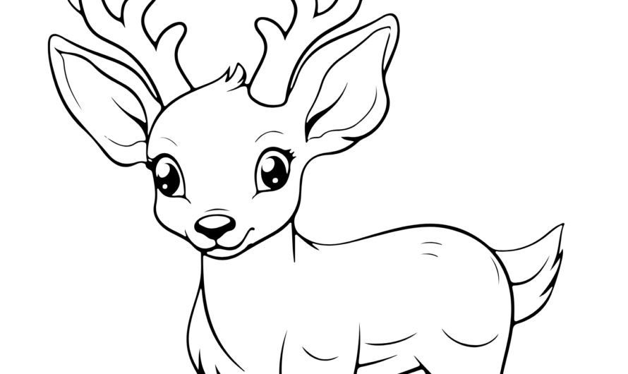 Reindeer Pictures To Color