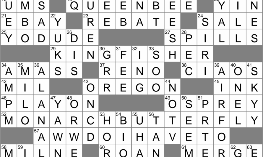Reluctant Crossword Clue