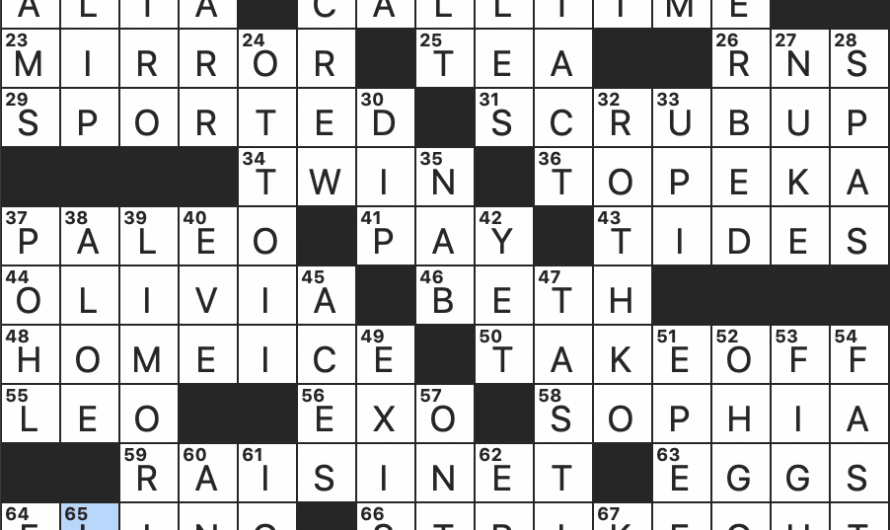 Ski Area In Utah Crossword