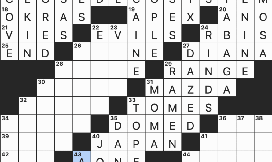 Plant Bristles Crossword Puzzle Clue