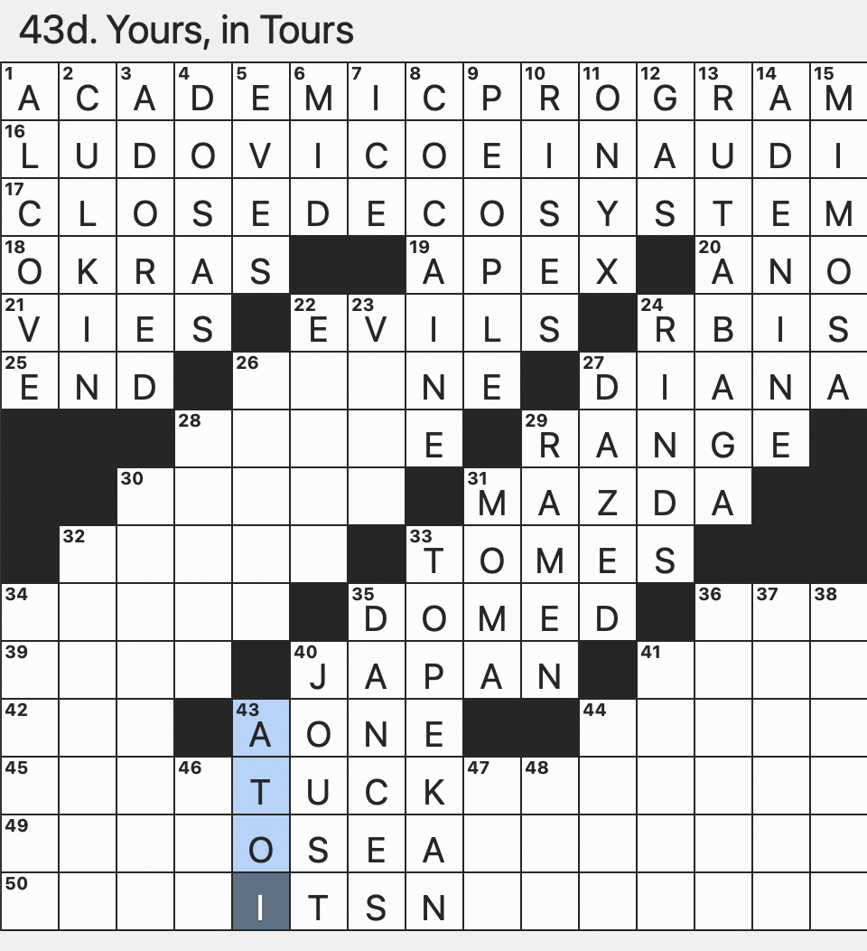 Rex Parker Does The NYT Crossword Puzzle Botanical Bristles SAT 9 13 25 Found Darling Italian Pianist Who Composed The Scores For Nomadland And The Father Octet On A Chessboard