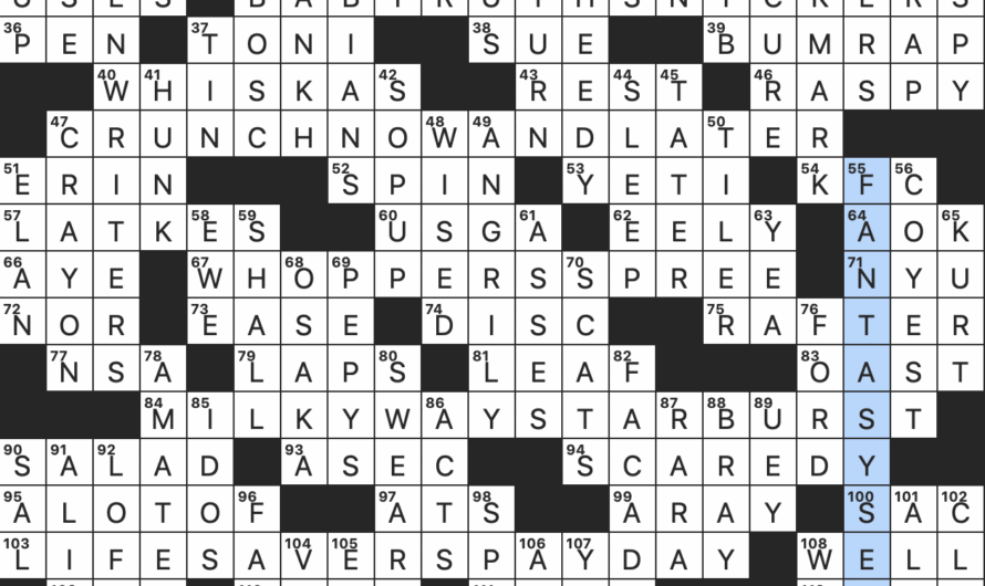 Eleanor Of Kid Lit Crossword Clue