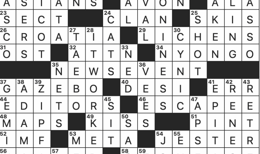 Dadaist Jean Crossword Clue