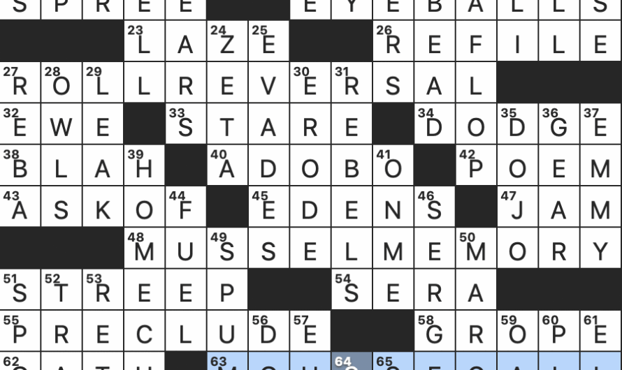 Mexican Marinade Crossword Clue