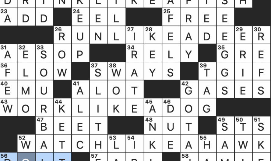 Non Clerical Crossword Clue