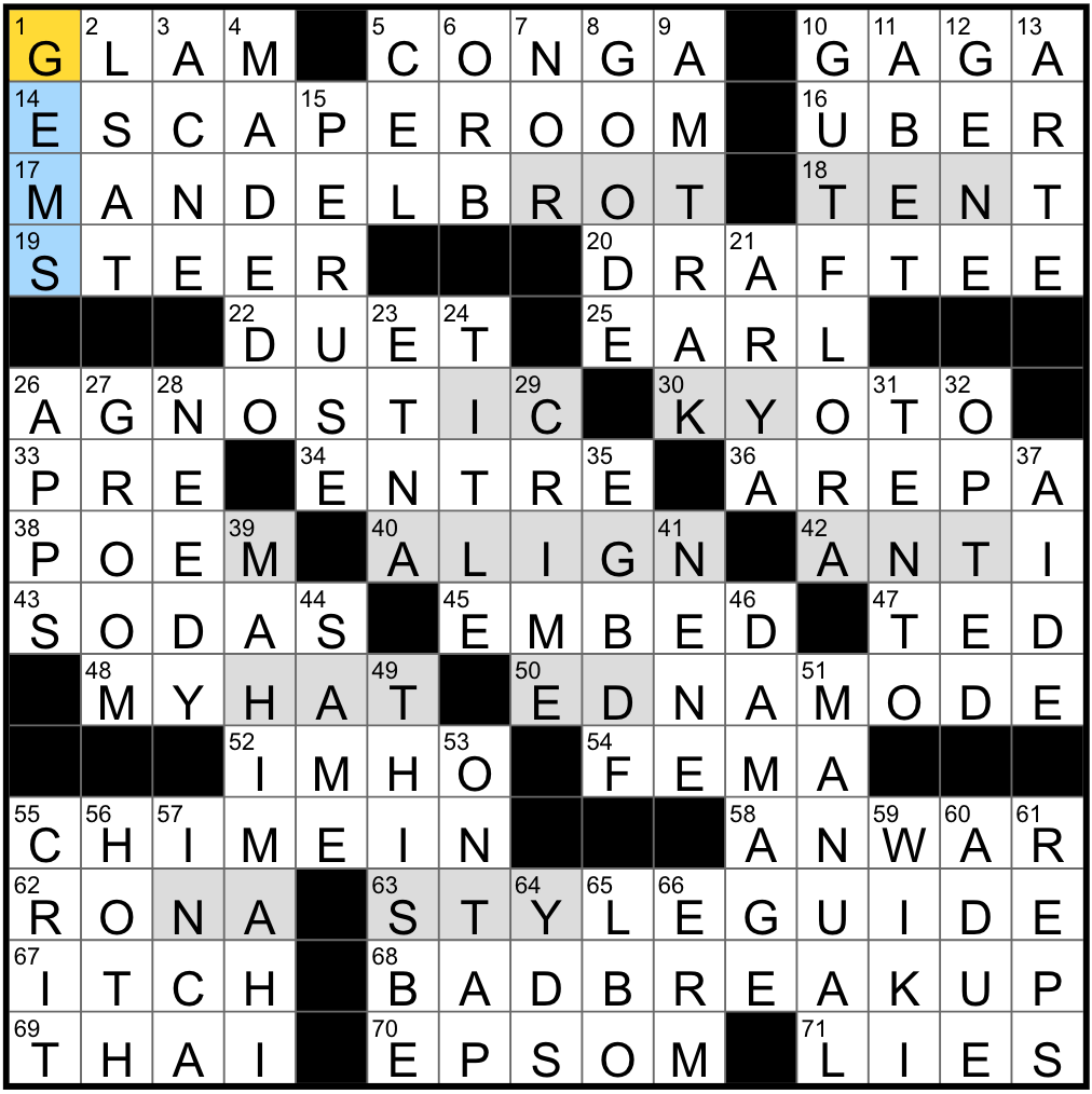Rex Parker Does The NYT Crossword Puzzle Pyramus Beloved In Myth TUES 8 27 24 You re The One That I Want For One Hawaiian Goose Stark Daughter On Game Of Thrones Rex Parker Does The NYT Crossword Puzzle Pyramus Beloved In Myth TUES 8 27 24 You re The One That I Want For One Hawaiian Goose Stark Daughter On Game Of Thrones