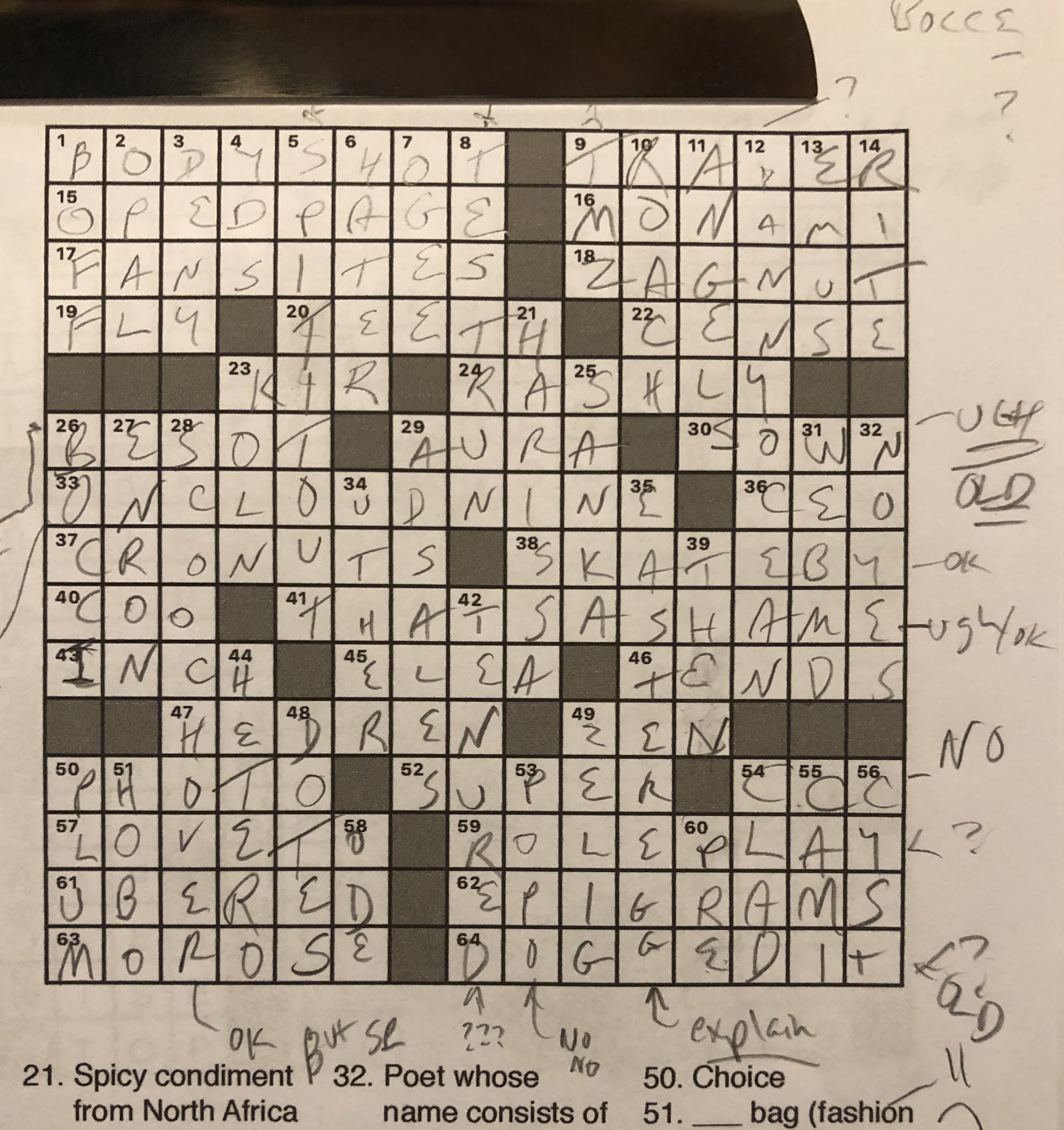 Rex Parker Does The NYT Crossword Puzzle Spicy Condiment From North Africa FRI 8 7 20 Crunchy Candy Bar Since 1930 Broadway Hit Informally Drink That s Hard On The Stomach 