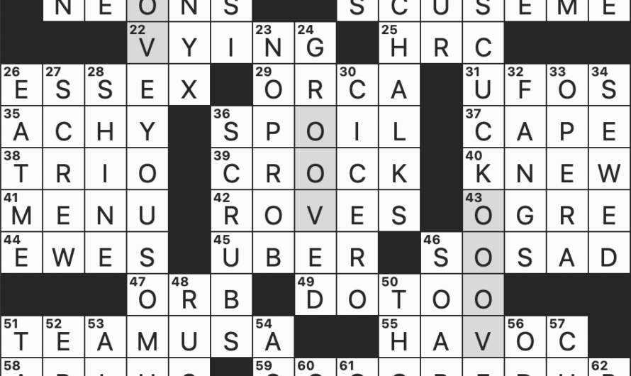 Utah Ski Resort Crossword