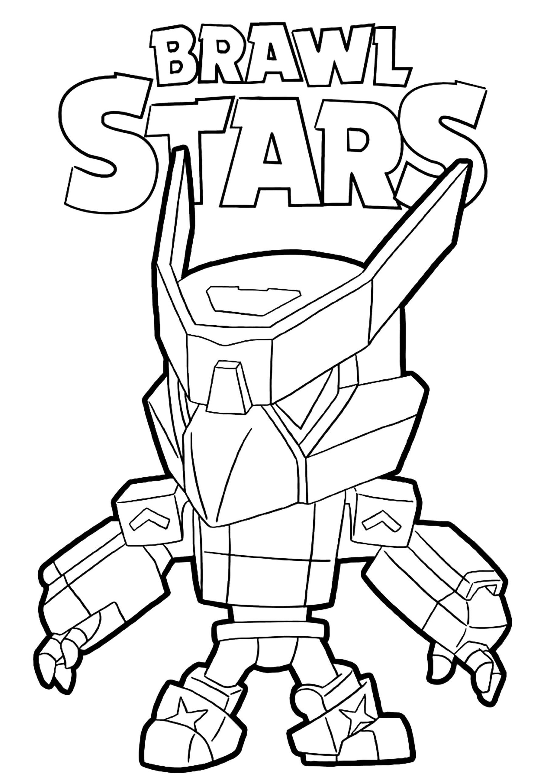 Robot From Brawl Stars Brawl Stars Coloring Pages Robot From Brawl Stars Brawl Stars Coloring Pages