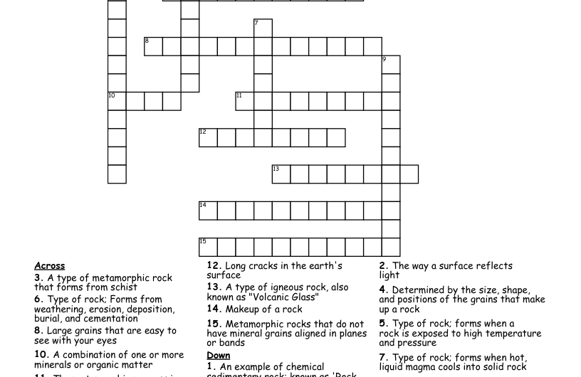 Rock Salt Crossword