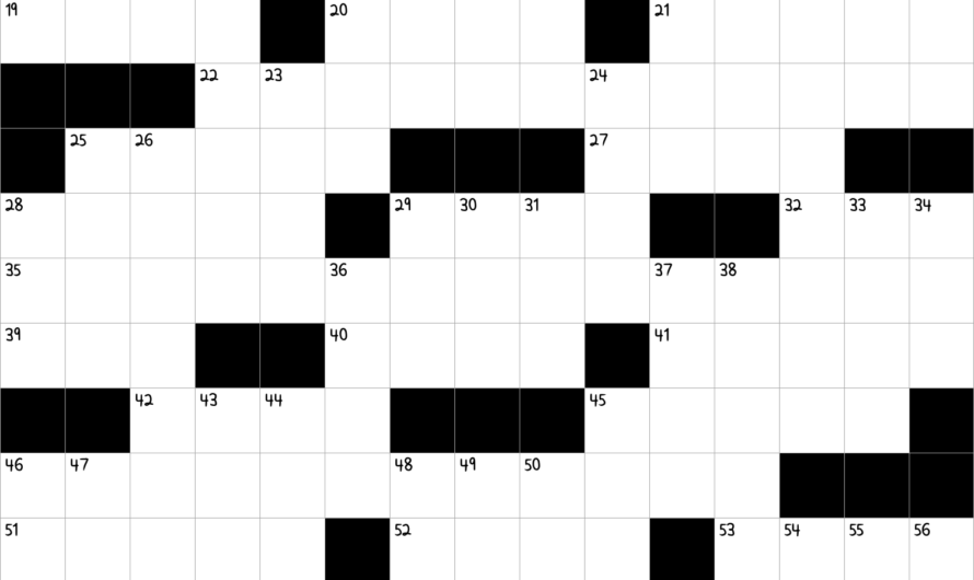 Moon Goddess Crossword