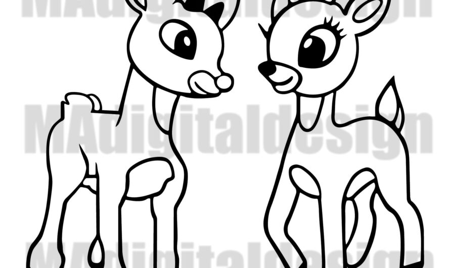 Rudolph The Red Nosed Reindeer Coloring Pages