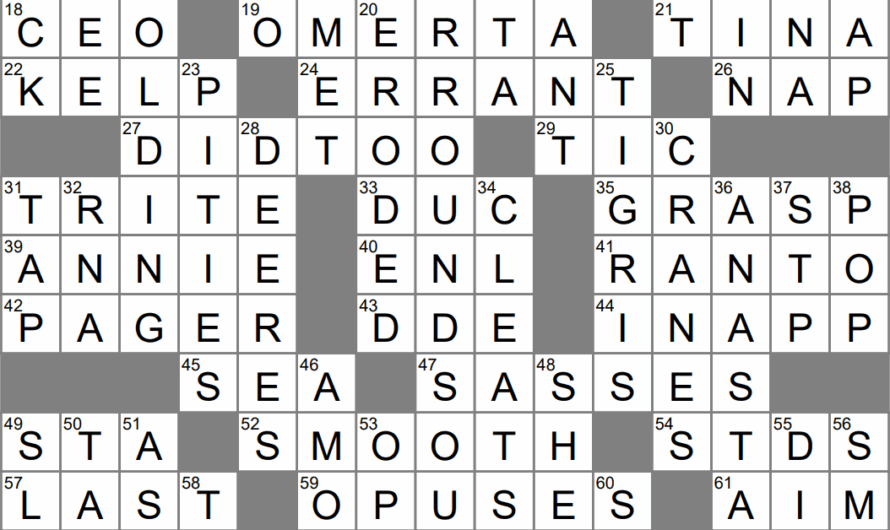 Faction Crossword Clue